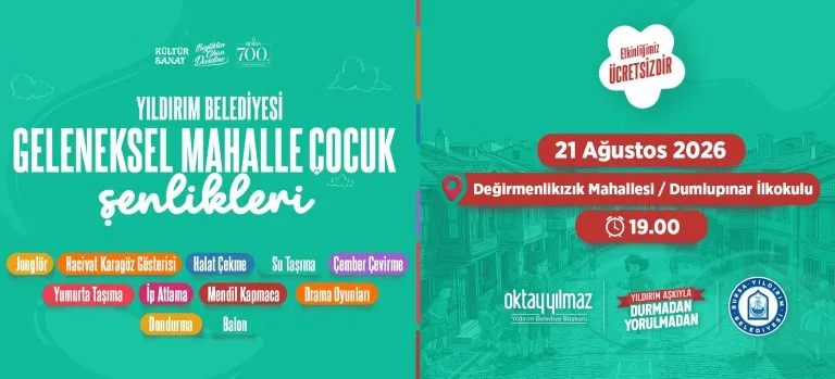 Geleneksel Mahalle Çocuk Şenlikleri Değirmenlikızık Mahallesi