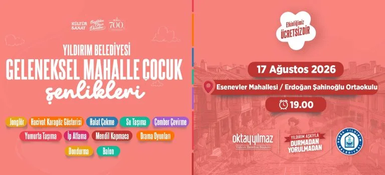 Geleneksel Mahalle Çocuk Şenlikleri Esenevler Mahallesi