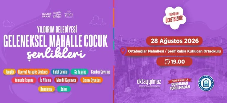 Geleneksel Mahalle Çocuk Şenlikleri Ortabağlar Mahallesi