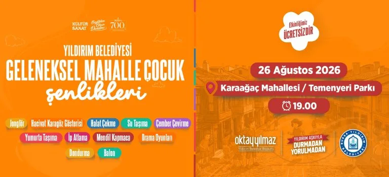 Geleneksel Mahalle Çocuk Şenlikleri Karaağaç Mahallesi